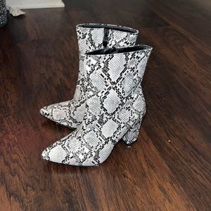 Snake skin boots